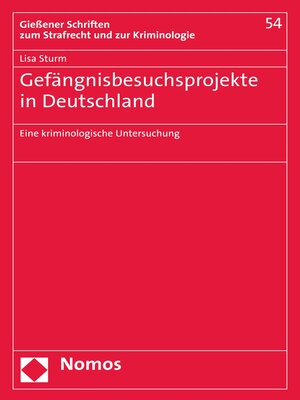 cover image of Gefängnisbesuchsprojekte in Deutschland